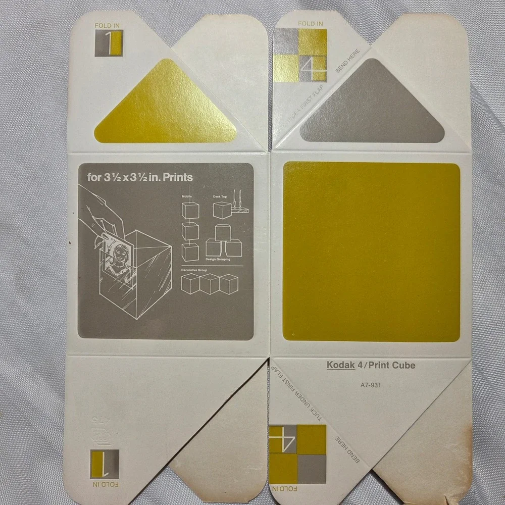 Vintage Kodak 4/Print Cube Photo Display Frames Lot of 42 Retro A7-931 3.5x3.5